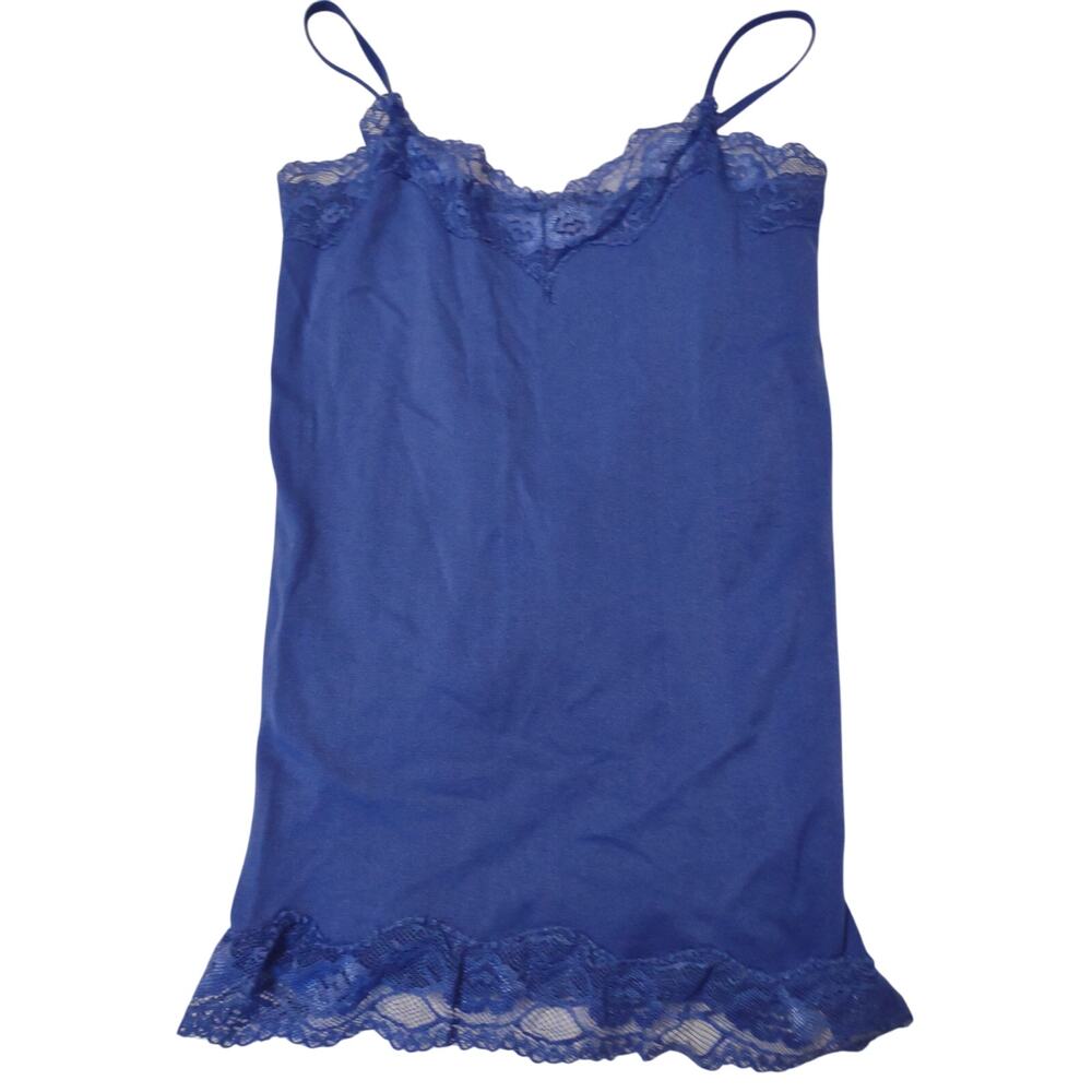 VTG Y2K‎ Energie Lace Trim Cami Tan S Fairycore Festival Babydoll Boho Casual